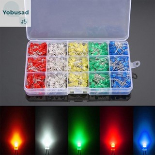 [Yobusad.th] ไดโอดเปล่งแสง LED 5 มม. 100 ชิ้น ต่อสี 500 ชิ้น