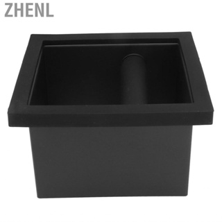 Zhenl Coffee Ground Knock Box  Bottomless Black Rubber PTFE Steel Residue MU