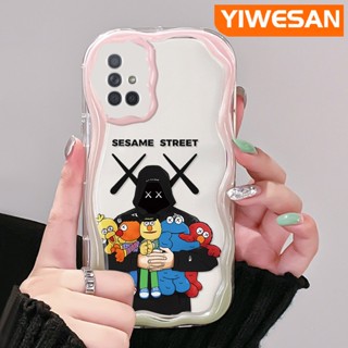 เคสโทรศัพท์มือถือแบบนิ่ม ใส กันกระแทก ลายการ์ตูน Sesame Street สําหรับ Samsung galaxy A72 4G A72 5G A71