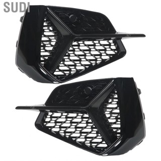 Sudi Fog Light Mesh Grille Glossy Black Lamp Cover Simple Installation for Car Accessories