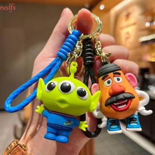 Nedfs พวงกุญแจ จี้ตุ๊กตา PVC รูปสามตา Lotso Woody Bass Lightyear สําหรับตกแต่งกระเป๋า หัวมันฝรั่ง สามตา Mr. พวงกุญแจหัวมันฝรั่ง สนุก สําหรับตกแต่ง