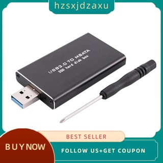 【hzsxjdzaxu】MSATA เป็น USB 3.0 เป็น MSATA SSD USB3.0 เป็นเคส MSATA HDD