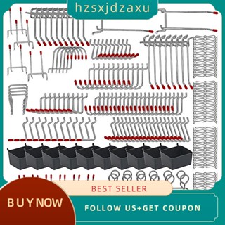 【hzsxjdzaxu】ชุดตะขอโลหะ 228 ชิ้น สําหรับจัดเก็บอุปกรณ์ระบบ