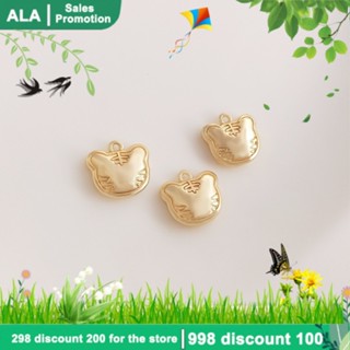 【❤️เครื่องประดับ DIY❤️】จี้ทองคํา 14k รูปการ์ตูนหัวเสือ ปีเสือ สําหรับทําเครื่องประดับ สร้อยข้อมือ DIY [จี้ชาร์ม/จี้/จี้สร้อยคอ/จี้ ทองคํา/จี้ทองคําแท้/เครื่องประดับสร้อย/เครื่องประดับสร้อยคอ/pendant]