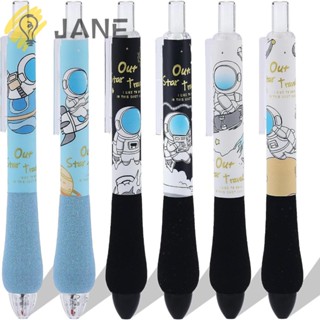 Jane ปากกาเจลลูกลื่น 0.5 มม. สีดํา 6 ชิ้น สําหรับสํานักงาน