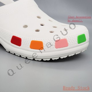 14pcs/set Shoe hole buckle,colourful&amp;ordinary style,crocs Jibbitz set（ไม่รวมรองเท้า）อุปกรณ์เสริมหัวเข็มขัด น่ารัก สําหรับตกแต่งรองเท้า DIY