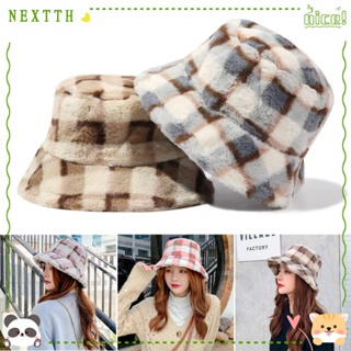 Nextth หมวกบักเก็ต แบบหนา ให้ความอบอุ่น แฟชั่นฤดูหนาว