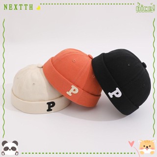 Nextth หมวกบักเก็ต ปักลายตัวอักษร ป้องกันหนังศีรษะ ระบายอากาศ ปรับได้ สําหรับเด็กวัยหัดเดิน