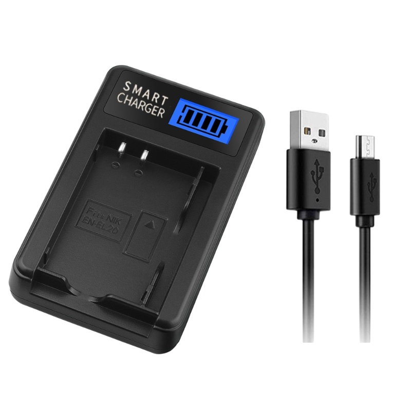 WU EN-EL20 LCD USB Charger สําหรับ 1 AW1 J1 J2 J3 J4 PM006 กล้องแท่นชาร์จจอแสดงผล LCD Single Charger