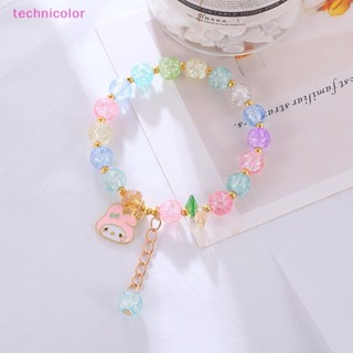 SANRIO [technicolor] สร้อยข้อมือคริสตัลระเบิด เครื่องประดับ สไตล์เกาหลี สําหรับแฟนสาว พร้อมส่ง