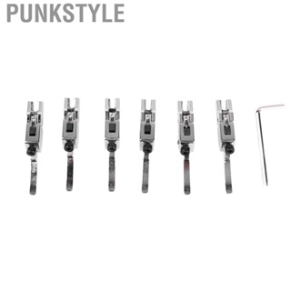 Punkstyle Guitar Bridge Saddle  String Saddles Easy Tuning 6Pcs Firm Fixing for Performance