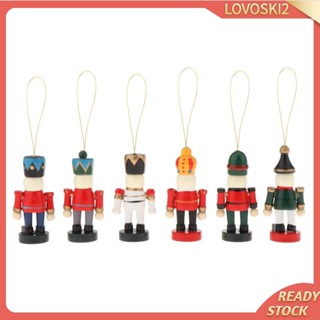 [Lovoski2] ฟิกเกอร์ Nutcracker ขนาดเล็ก สําหรับแขวนตกแต่งต้นคริสต์มาส ร้านค้า