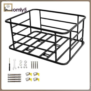 [Homyl5] ตะกร้าเหล็กติดด้านหลังจักรยาน ถอดออกได้ สําหรับจักรยานเสือหมอบ