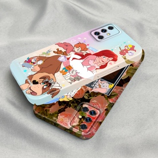 เคสโทรศัพท์มือถือ PC แข็ง ปิดด้านหลัง ลายเจ้าหญิง Fairytale สวยงาม แวววาว สําหรับ Samsung Galaxy A51 M40S A52 A53 A13 A04S A12 A12s A11 A04 A02 A02S A03