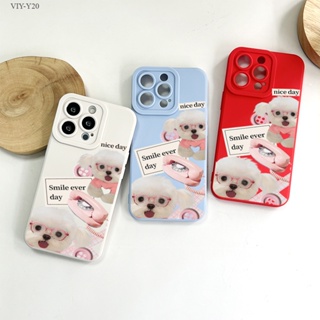 VIVO Y20 Y20i Y20S G Y12S Y12A Y17 Y15 Y12 Y16 Y19 Y91 Y95 Y91C Y1S 2021 เคสวีโว่ สำหรับ Cute Puppy เคส เคสโทรศัพท์