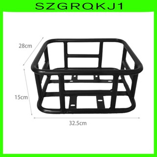 [szgrqkj1] ตะกร้าโลหะ อเนกประสงค์ น้ําหนักเบา ทนทาน สําหรับรถจักรยานไฟฟ้า