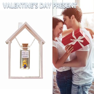 Love Message with Glass Bottle Romantic Decoration Valentines Day Anniversary