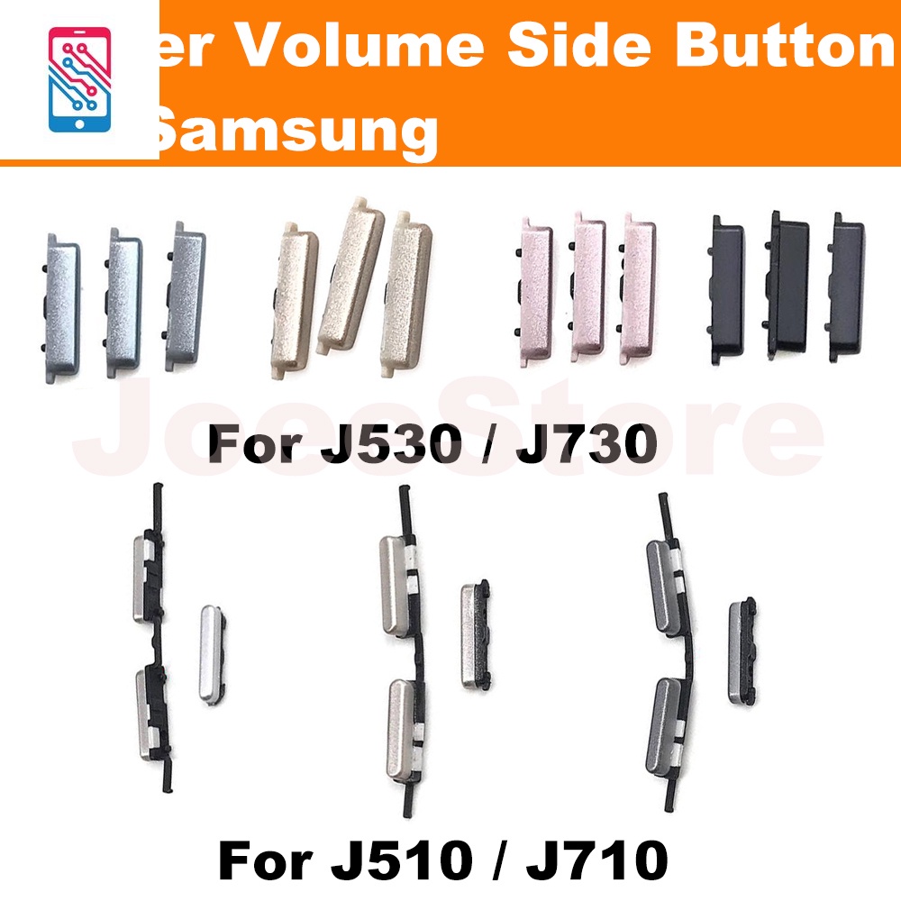 ปุ่มกดพลาสติก เปิด ปิด ปุ่มควบคุมระดับเสียง สําหรับ Samsung J530 J730 J510 J710 J5 J7 2016 2018