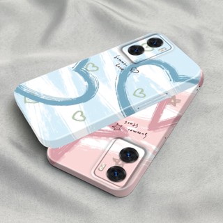 เคสโทรศัพท์มือถือ PC แข็ง ปิดด้านหลัง ลายดาว หลากสี สไตล์เกาหลี สําหรับ Oppo A57 2022 4G A77s A77 A17 F11 A9 A5 A11 A55 A56 A92S Reno4 Z A93