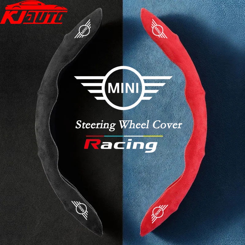 ปลอกหุ้มพวงมาลัยรถยนต์ หนังนิ่ม กันลื่น ดูดซับเหงื่อ สําหรับ Mini Cooper Countryman Clubman Mini Coo