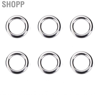 Shopp 50pcs Heavy Duty Fishing Solid Stainless Steel Snap Split Rings Sea Lure Connector