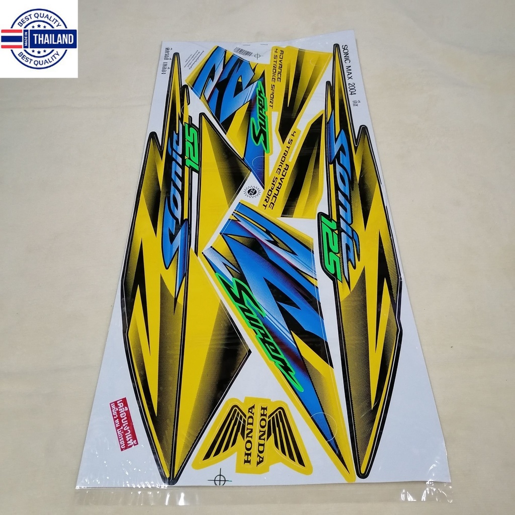 สติ๊กเกอร์ สติกเกอร์​ โซนิค sonic 125 ตัวใหม่ year 2004