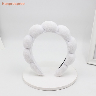 Hanprospree&gt; ที่คาดผมฟองน้ําถัก ผ้ากํามะหยี่ ขนาดใหญ่ สําหรับผู้หญิง