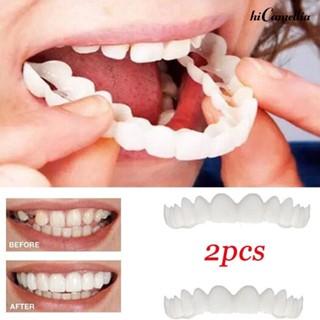 Stg_ ฟันปลอมซิลิโคนจําลอง 2 ชิ้น