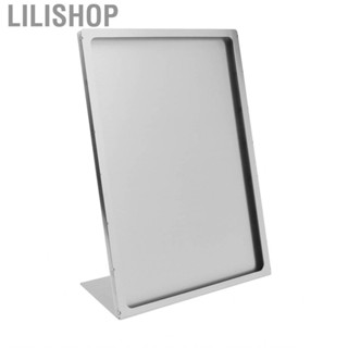 Lilishop Desktop Sign Holder Stainless Steel Menu Stand for Hotel Restaurant