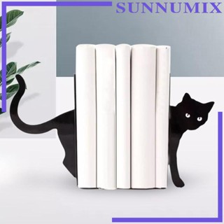 [Sunnimix] ชั้นวางหนังสือโลหะ รูปแมวดํา สําหรับตกแต่งห้องนั่งเล่น บ้าน