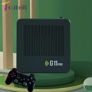 Tcuteit G11 Pro กล่องวิดีโอเกมคอนโซล เอาท์พุท 4K สไตล์เรโทร สําหรับ Android 9.0