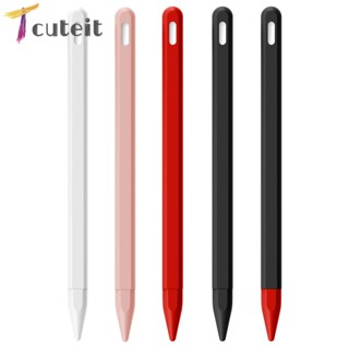 Tcuteit เคสแท็บเล็ต PC ซิลิโคนนิ่ม ป้องกันรอย สําหรับ Apple Pencil 2