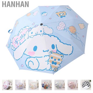 Hanhan Folding Umbrella Cartoon Printing UV Protection Sunscreen Thickened  Coating Portable