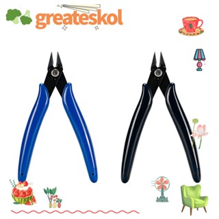 Greateskol คีมตัดลวดเหล็ก 5 นิ้ว ทนทาน สีดํา และสีฟ้า สําหรับโมเดลเครื่องประดับ