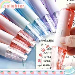 Solighter เทปลบคําผิด ชนิดกด สีแคนดี้ ทนทาน แบบเปลี่ยน สําหรับนักเรียน