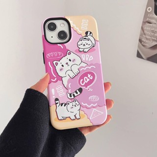 เคสโทรศัพท์มือถือแบบแข็ง ลายแมวนอนหลับ สําหรับ iPhone 11 12 12Pro 12ProMax 13 13Pro 13ProMax 14 14Pro 14ProMax