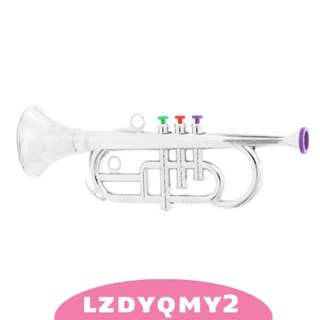 [Lzdyqmy2] เครื่องดนตรีทรัมเป็ต ทนทาน สีทอง สําหรับเด็ก