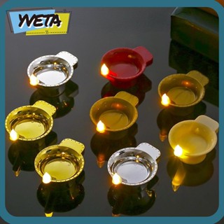 Yveta โคมไฟเทียน LED กันน้ํา สําหรับตกแต่งเทศกาล 12 ชิ้น