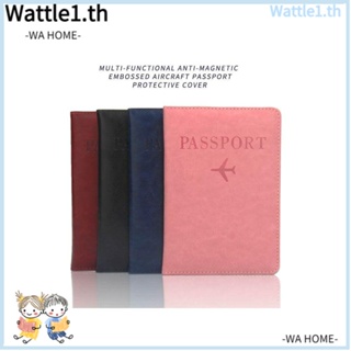 Wttle กระเป๋าสตางค์หนัง แบบบางพิเศษ สําหรับใส่หนังสือเดินทาง เอกสาร RFID