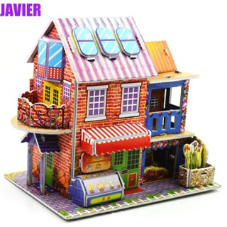 Javier โมเดลปราสาท 3D ขนาดเล็ก ของเล่นสําหรับเด็กอนุบาล