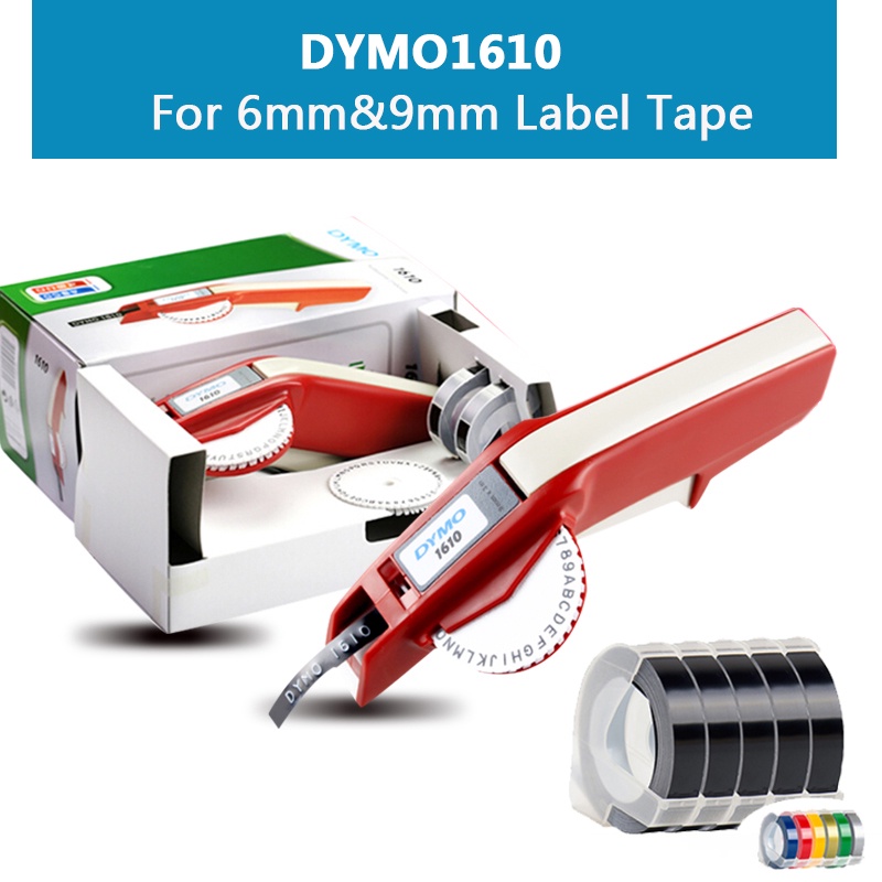 Dymo  Professional Embossing Label Maker # Dymo 1610 แบบแมนนวล สําหรับเทปลายนูน 3D 6/9 มม.  แท้100%