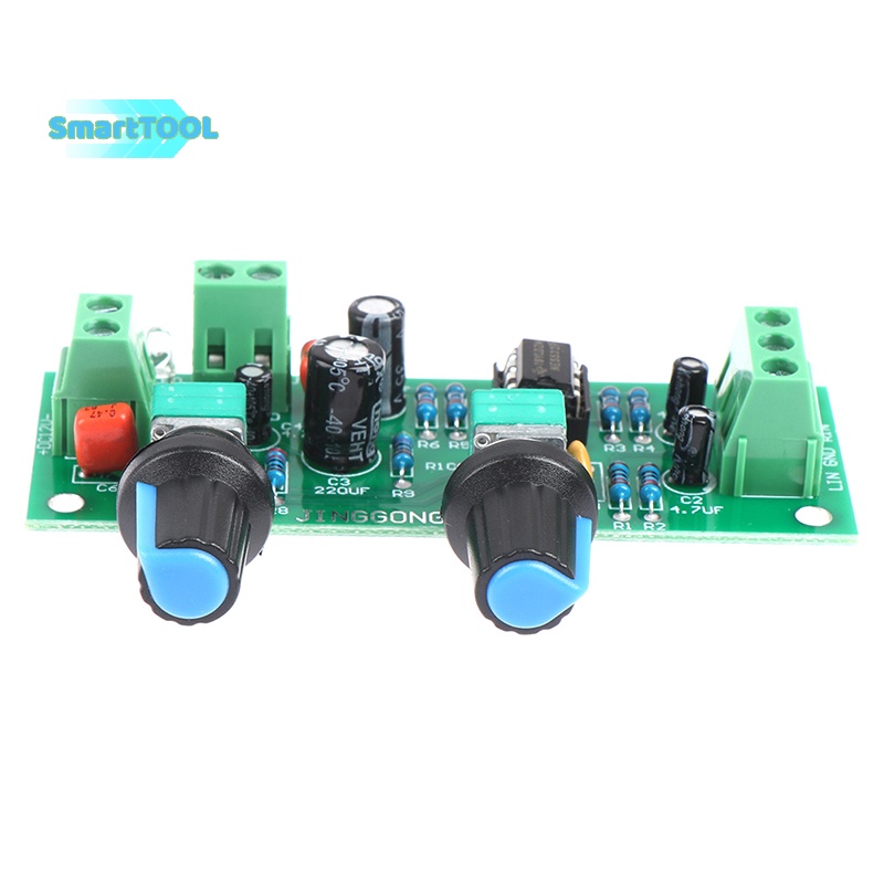 Utzn> ใหม่ บอร์ดพรีแอมป์ กรองซับวูฟเฟอร์ ช่องสัญญาณ DC10-30V 2.1