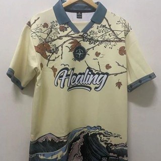 เสื้อกีฬาแขนสั้น พิมพ์ลาย BAJU Thailand Sublimation Alealing สไตล์เรโทร