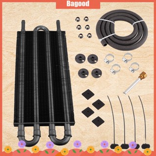 ♪Bagood♪พร้อมส่ง หม้อน้ําหล่อเย็นน้ํามันเกียร์ 4 6 8 แถว แมนนวล ลดอุณหภูมิ อุปกรณ์เสริม สําหรับรถยนต์