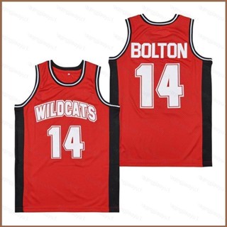 เสื้อกีฬาบาสเก็ตบอล HQ1 No.14 Bolton High School Musical Jersey พลัสไซซ์ สําหรับผู้ชาย และผู้หญิง QH1