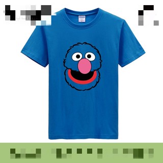 เสื้อยืดคอกลม แขนสั้น พิมพ์ลาย Sesame Street Sesame Street Emma Big Bird Donut Monster Count Zoe สําหรับผู้ชาย และผู้หญิง ไซซ์ XS-3XL