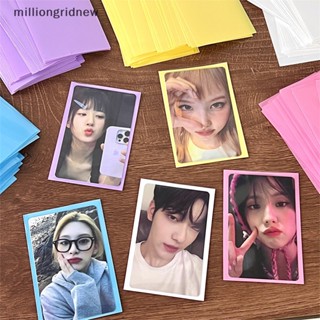 [milliongridnew] ฟิล์มใส ป้องกันรอย กันน้ํา สําหรับโปสการ์ดรูปภาพ 50 ชิ้น WQL