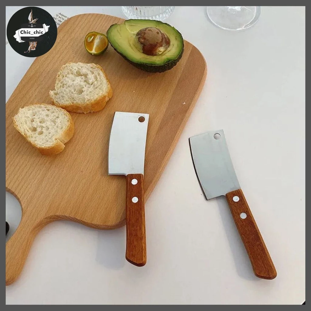มีดอีโต้จิ๋ว mini ด้ามไม้ Mini Kitchen Knife #B-0024