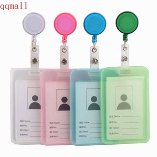 Qqmall เคสใส พับเก็บได้ สําหรับใส่บัตรเครดิต บัตรประจําตัวประชาชน