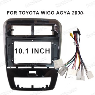 อะแดปเตอร์กรอบวิทยุ DVD สเตอริโอ 10.1 นิ้ว 2 Din สําหรับ Toyota Wigo Agya 2020-2022